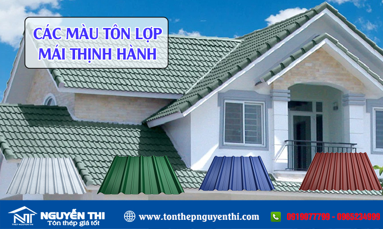 Các màu tôn lợp mái