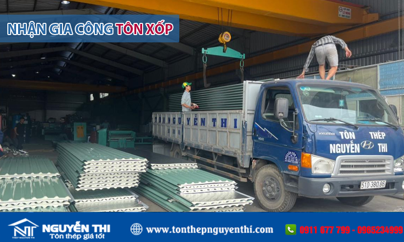 Nhận gia công tôn xốp