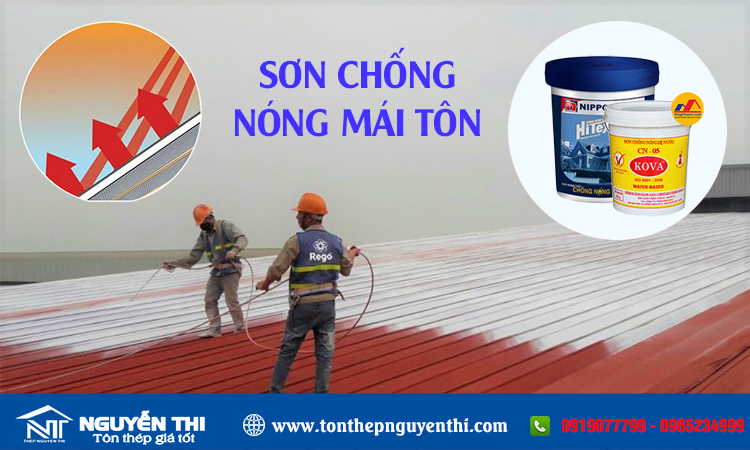 Sơn chống nóng mái tôn