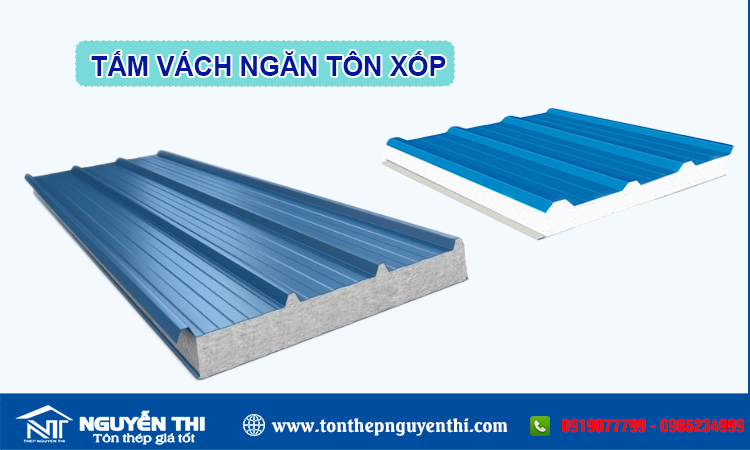 Tấm vách ngăn tôn xốp