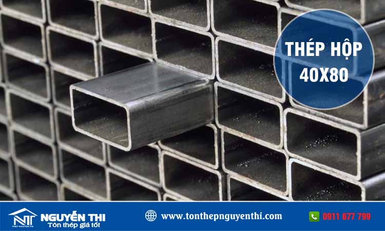 Thép hộp 40x80 