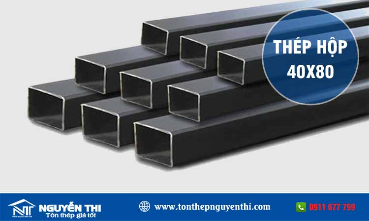 Thép hộp 40x80 