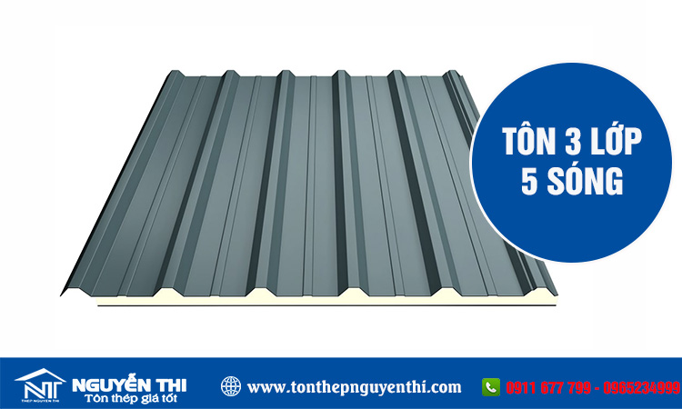 Tôn cách nhiệt 3 lớp
