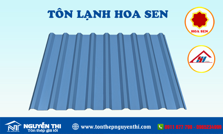 Tôn 9 sóng Hoa Sen 