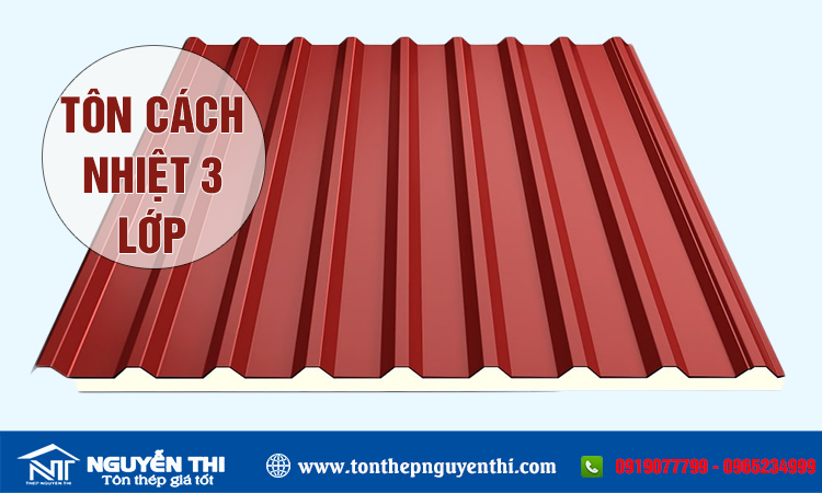 Tôn cách nhiệt 3 lớp