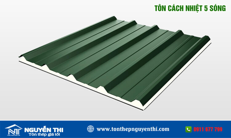 Tôn cách nhiệt 5 sóng