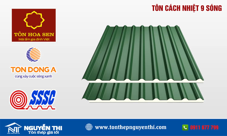 Tôn cách nhiệt 9 sóng