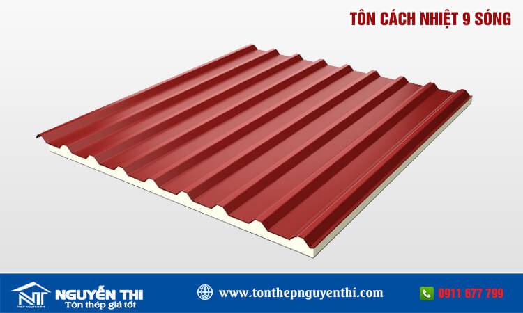 Tôn cách nhiệt 9 sóng
