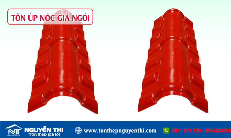 Tôn úp nóc giả ngói