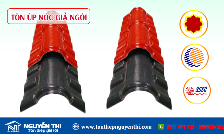 Tôn úp nóc giả ngói