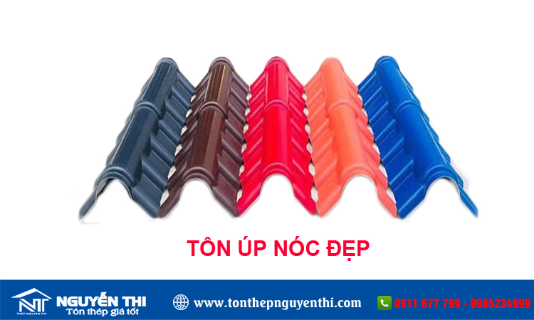 Tôn úp nóc hoa sen