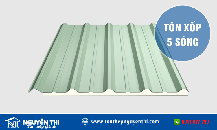 Tôn xốp 5 sóng