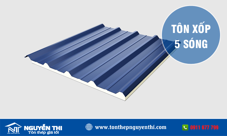 Tôn xốp 5 sóng