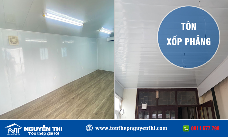 Tôn xốp phẳng 